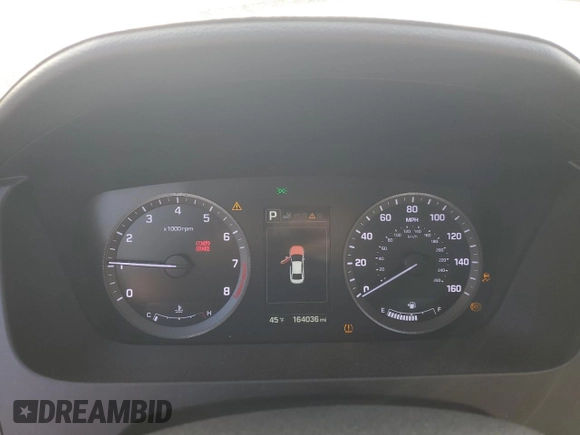 2016 Hyundai Sonata Sport with VIN 5NPE34AF5GH435360, listed as a Copart auction lot 48551875 with 164,036 mi miles and Salvage Title. Bid and sale history available at DreamBid. Image 9.