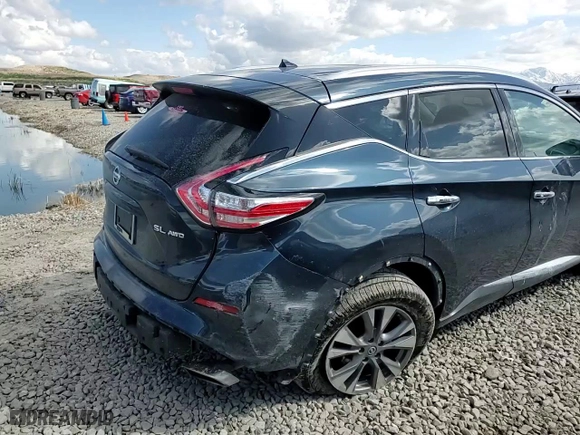 2016 Nissan Murano SL with VIN 5N1AZ2MH0GN119701, listed as a Copart auction lot 51696585 with 143,234 mi miles and Salvage Title. Bid and sale history available at carsss.com. Image 12.