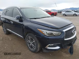 2019 Infiniti QX60 LUXE with VIN 5N1DL0MN3KC516963, listed as a IAAI auction lot 40832326 with 76,755 mi miles. Bid and sale history available at carsss.com. Image 1.