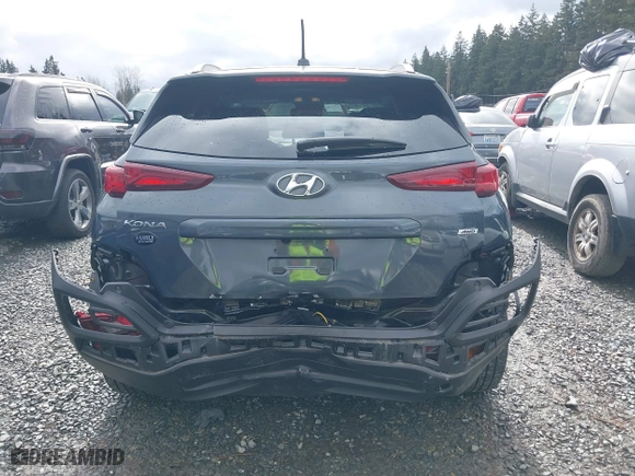 2019 Hyundai Kona SEL with VIN KM8K2CAA8KU360619, listed as a IAAI auction lot 41692944 with 27,515 mi miles. Bid and sale history available at carsss.com. Image 6.