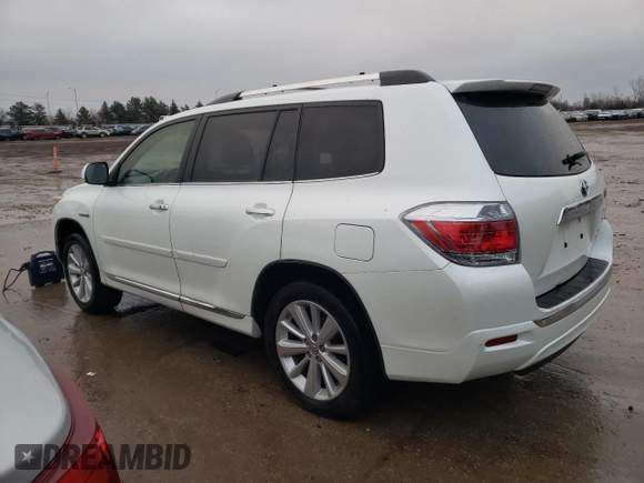 2013 Toyota Highlander Hybrid Limited with VIN JTEDC3EH9D2014297, listed as a Copart auction lot 84875994 with 171,150 mi miles and Salvage Title. Bid and sale history available at carsss.com. Image 2.