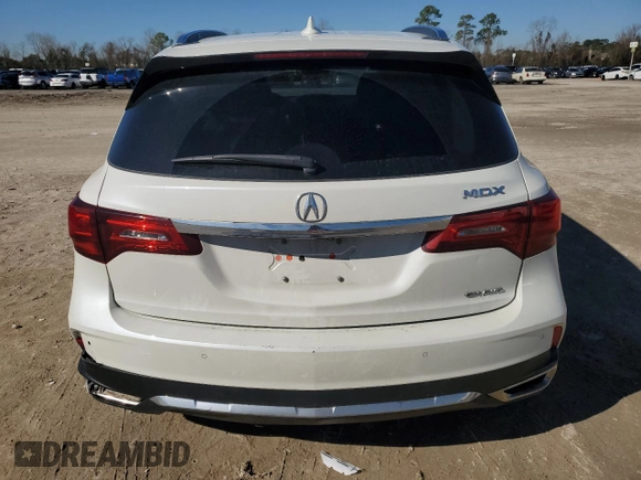 2017 Acura MDX w/Advance Pkg with VIN 5FRYD4H82HB013451, listed as a Copart auction lot 43388825 with 82,893 mi miles and Salvage Title. Bid and sale history available at carsss.com. Image 6.