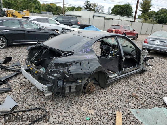 2021 Infiniti Q50 Red Sport 400 with VIN JN1FV7DRXMM880638, listed as a Copart auction lot 70376374 with Not Provided miles and Salvage Title. Bid and sale history available at DreamBid. Image 3.