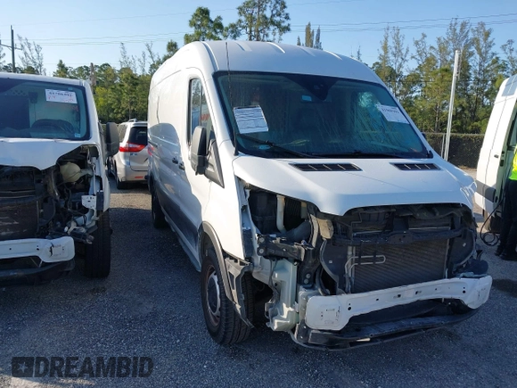 2019 Ford Transit with VIN 1FTYE2CM7KKB76498, listed as a IAAI auction lot 41969392 with 180,444 mi miles and . Bid and sale history available at carsss.com. Image 1.