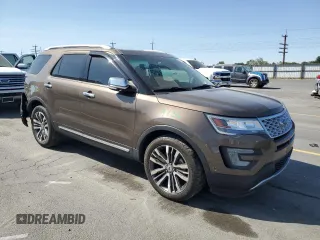 2016 Ford Explorer Platinum z VIN 1FM5K8HT1GGD01970, wystawiony jako Copart lot #65010965 z przebiegiem 66 553 mil mil oraz Szkoda całkowita • Salvage title. Historia ofert i sprzedaży dostępna na DreamBid. Obrazek 4.
