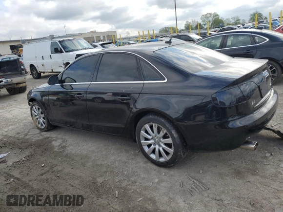 2009 Audi A4 Premium Plus with VIN WAUSF78KX9N024437, listed as a Copart auction lot 55547125 with 120,857 mi miles and Salvage title. Bid and sale history available at DreamBid. Image 2.