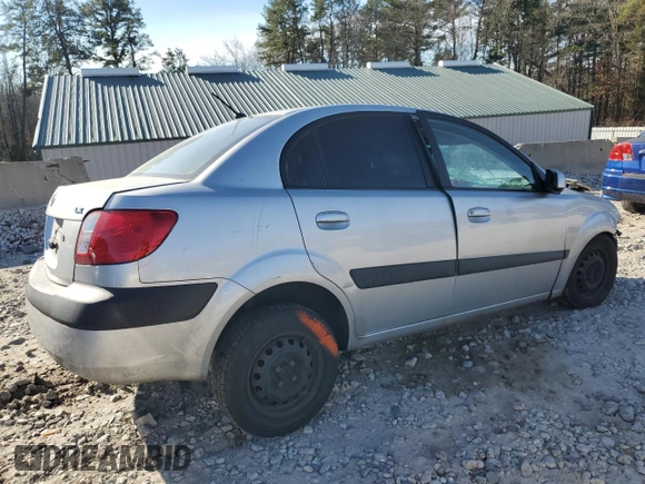 2007 Kia Rio LX with VIN KNADE123676228279, listed as a Copart auction lot 80268204 with 0 mi miles and Non Repairable. Bid and sale history available at carsss.com. Image 3.