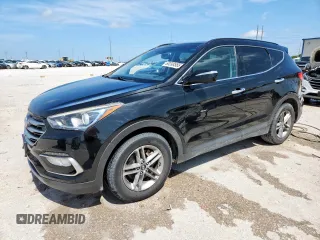 2018 Hyundai Santa Fe 2.4L с VIN 5XYZU3LB9JG535186, выставлен на аукционе Copart как лот 60098585 с пробегом 105 128 миль миль и Списание • Salvage title. История ставок и продаж доступна на DreamBid. Изображение 1.