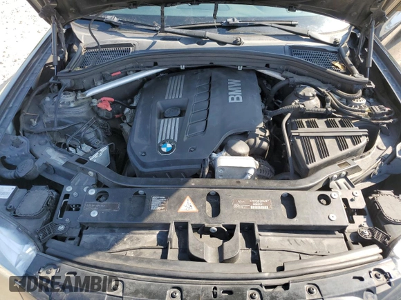 2012 BMW X3 28i with VIN 5UXWX5C53CL727323, listed as a Copart auction lot 53042285 with 198,070 mi miles and Salvage Title. Bid and sale history available at DreamBid. Image 12.