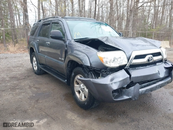 2007 Toyota 4Runner SR5 with VIN JTEBU14R278100538, listed as a IAAI auction lot 41943213 with 208,206 mi miles. Bid and sale history available at carsss.com. Image 6.
