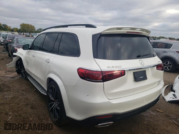 2020 Mercedes-Benz GLS with VIN 4JGFF8GE1LA228124, listed as a Copart auction lot 72089253 with 42,846 mi miles. Bid and sale history available at carsss.com. Image 2.