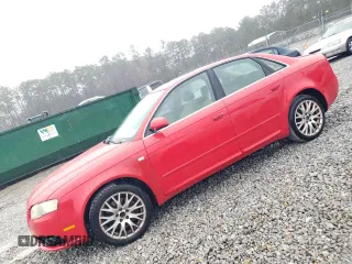 2008 Audi A4 2.0T with VIN WAUAF78E48A149946, listed as a Copart auction lot 44556985 with 155,950 mi miles and Salvage Title. Bid and sale history available at carsss.com. Image 1.