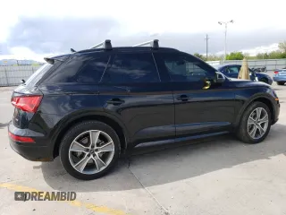 2019 Audi Q5 Premium Plus with VIN WA1BNAFY1K2066474, listed as a Copart auction lot 55481595 with 70,268 mi miles and Salvage title. Bid and sale history available at DreamBid. Image 3.