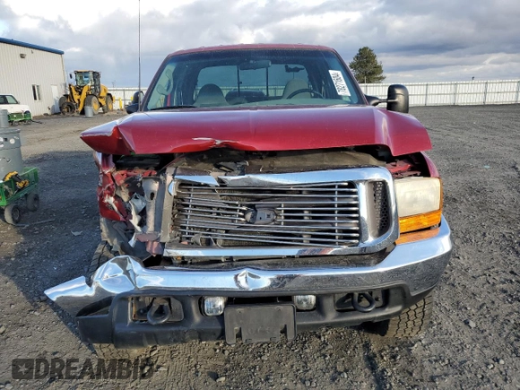 2001 Ford Super Duty F-250 XL with VIN 1FTNW21SX1EA47184, listed as a Copart auction lot 78271604 with 132,024 mi miles and Salvage Title. Bid and sale history available at carsss.com. Image 5.