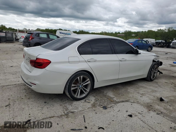 2017 BMW 3 Series 330i xDrive with VIN WBA8D9G5XHNT91599, listed as a Copart auction lot 55810245 with 88,250 mi miles and Salvage title. Bid and sale history available at DreamBid. Image 3.