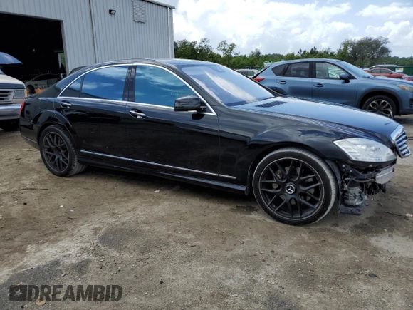 2010 Mercedes-Benz S 550 with VIN WDDNG7BB1AA326822, listed as a Copart auction lot 52373325 with 105,313 mi miles and Salvage Title. Bid and sale history available at DreamBid. Image 4.
