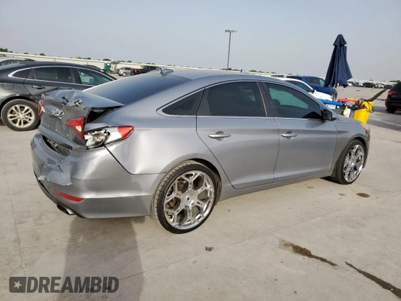 2015 Hyundai Sonata SE z VIN 5NPE24AF2FH191149, wystawiony jako Copart lot #56921245 z przebiegiem 210 177 mil mil oraz Szkoda całkowita • Salvage title. Historia ofert i sprzedaży dostępna na DreamBid. Obrazek 3.