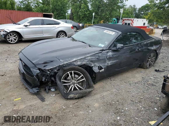 2016 Ford Mustang EcoBoost Premium z VIN 1FATP8UH9G5265851, wystawiony jako Copart lot #58634275 z przebiegiem 107 670 mil mil oraz Szkoda całkowita • Salvage title. Historia ofert i sprzedaży dostępna na DreamBid. Obrazek 1.