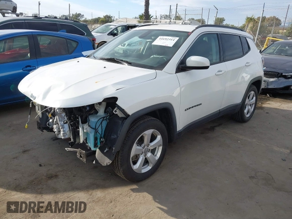 2019 Jeep Compass Latitude with VIN 3C4NJCBB2KT743820, listed as a IAAI auction lot 41692314 with 50,030 mi miles. Bid and sale history available at carsss.com. Image 21.