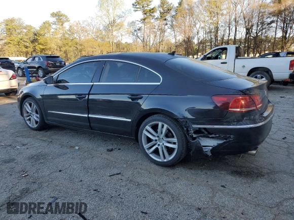 2013 Volkswagen CC Lux with VIN WVWRP7AN6DE554190, listed as a Copart auction lot 50383805 with 158,642 mi miles and Salvage Title. Bid and sale history available at DreamBid. Image 2.