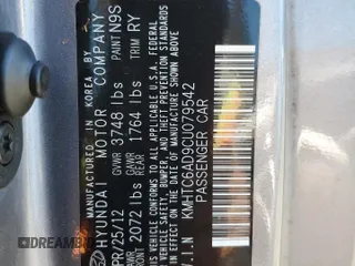 2012 Hyundai Veloster w/Gray Int z VIN KMHTC6AD9CU079542, wystawiony jako Copart lot #55998045 z przebiegiem 98 065 mil mil oraz Szkoda całkowita • Salvage title. Historia ofert i sprzedaży dostępna na DreamBid. Obrazek 12.