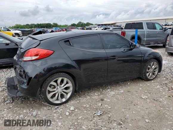 2012 Hyundai Veloster w/Black Int with VIN KMHTC6AD0CU059003, listed as a Copart auction lot 58480625 with 133,137 mi miles and Salvage title. Bid and sale history available at DreamBid. Image 3.