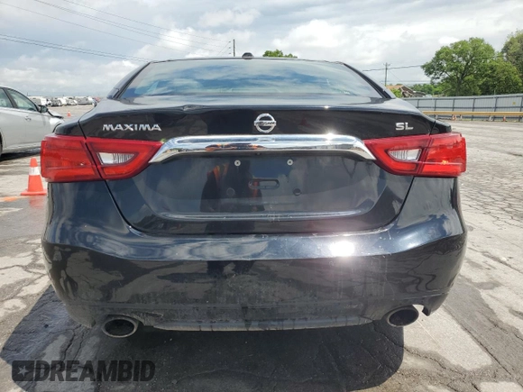 2017 Nissan Maxima SL with VIN 1N4AA6AP4HC424958, listed as a Copart auction lot 57298725 with 127,485 mi miles and Salvage title. Bid and sale history available at DreamBid. Image 6.