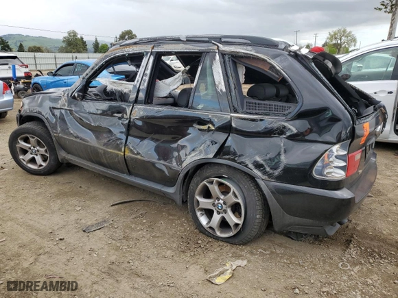 2004 BMW X5 3.0i with VIN 5UXFA13544LU28399, listed as a Copart auction lot 51142305 with 0 mi miles and Non Repairable. Bid and sale history available at carsss.com. Image 2.