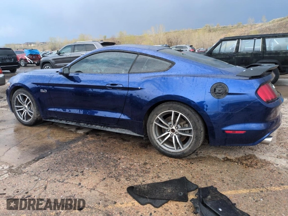 2015 Ford Mustang GT with VIN 1FA6P8CF5F5368602, listed as a Copart auction lot 54572835 with 78,790 mi miles and Salvage Title. Bid and sale history available at carsss.com. Image 2.