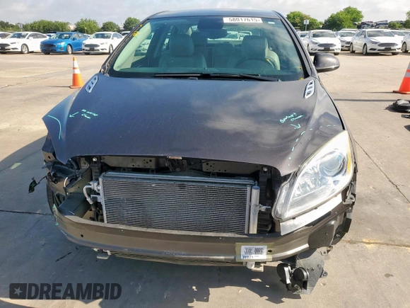 2014 Buick Verano with VIN 1G4PP5SK3E4157099, listed as a Copart auction lot 58017615 with 62,095 mi miles and Salvage title. Bid and sale history available at DreamBid. Image 5.