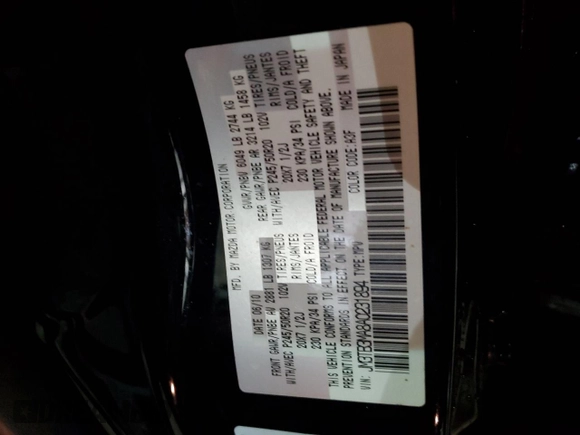 2010 Mazda CX-9 Grand Touring with VIN JM3TB3MA8A0231894, listed as a Copart auction lot 45695835 with 200,917 mi miles and Salvage Title. Bid and sale history available at DreamBid. Image 13.