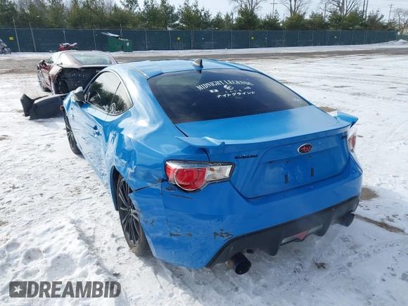 2016 Subaru BRZ Limited with VIN JF1ZCAC13G9600662, listed as a IAAI auction lot 41316487 with 88,851 mi miles. Bid and sale history available at carsss.com. Image 3.