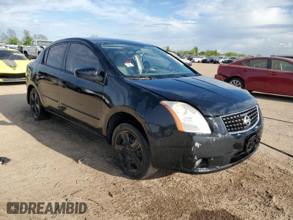 2008 Nissan Sentra S with VIN 3N1AB61E48L720866, listed as a Copart auction lot 55449045 with 147,531 mi miles and Salvage title. Bid and sale history available at DreamBid. Image 4.