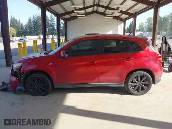 2014 Mitsubishi Outlander Sport ES with VIN 4A4AP3AU4EE004073, listed as a IAAI auction lot 42100709 with 170,788 mi miles. Bid and sale history available at carsss.com. Image 14.