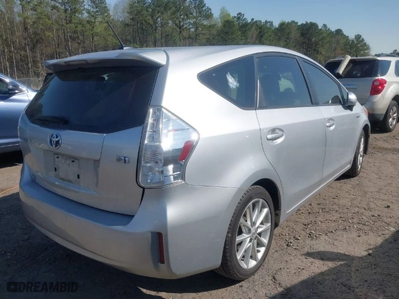 2012 Toyota Prius v Two with VIN JTDZN3EU7C3177010, listed as a IAAI auction lot 41870014 with 79,609 mi miles. Bid and sale history available at carsss.com. Image 4.