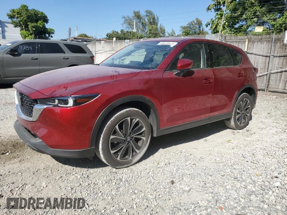 2023 Mazda CX-5 2.5 S Premium Package with VIN JM3KFBDM0P0268693, listed as a Copart auction lot 48828625 with 13,346 mi miles and Salvage Title. Bid and sale history available at carsss.com. Image 1.