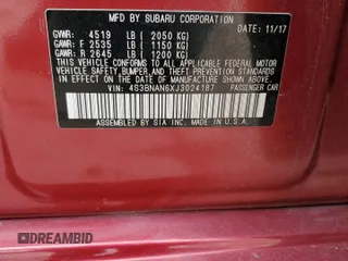 2018 Subaru Legacy Limited with VIN 4S3BNAN6XJ3024187, listed as a Copart auction lot 51685935 with 65,897 mi miles and Salvage Title. Bid and sale history available at carsss.com. Image 12.