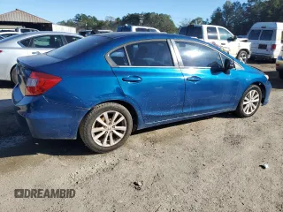 2012 Honda Civic EX with VIN 2HGFB2F87CH546602, listed as a Copart auction lot 81075254 with 164,588 mi miles and Salvage Title. Bid and sale history available at DreamBid. Image 3.