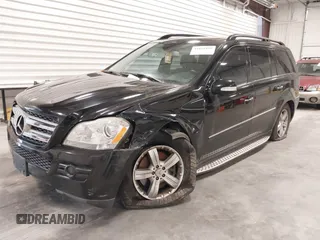 2008 Mercedes-Benz GL-Class 4.6L with VIN 4JGBF71E48A358214, listed as a IAAI auction lot 41891859 with 122,898 mi miles. Bid and sale history available at carsss.com. Image 2.