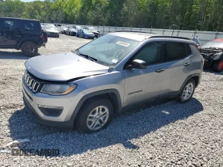 2018 Jeep Compass Sport with VIN 3C4NJCAB5JT240492, listed as a Copart auction lot 53626845 with 75,355 mi miles and Salvage title. Bid and sale history available at DreamBid. Image 1.