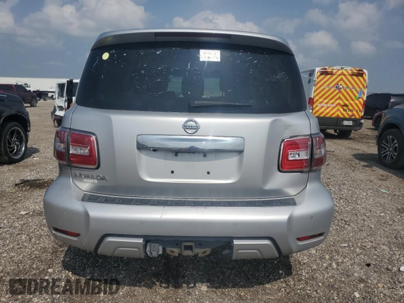 2017 Nissan Armada SL with VIN JN8AY2ND0H9005506, listed as a Copart auction lot 51286695 with 218,196 mi miles and Clean Title. Bid and sale history available at carsss.com. Image 6.