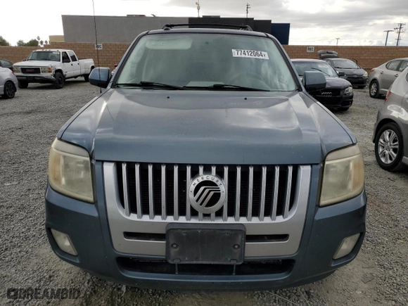 2011 Mercury Mariner Premier with VIN 4M2CN8HG4BKJ07004, listed as a Copart auction lot 77412064 with 169,076 mi miles and Clean Title. Bid and sale history available at carsss.com. Image 5.