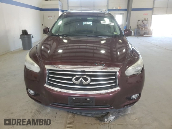 2014 Infiniti QX60 with VIN 5N1AL0MM2EC529623, listed as a Copart auction lot 49823425 with 81,327 mi miles and Salvage Title. Bid and sale history available at DreamBid. Image 5.