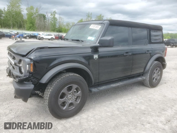 2024 Ford Bronco Big Bend z VIN 1FMDE7BH0RLA72175, wystawiony jako Copart lot #61061865 z przebiegiem 10 842 mil mil oraz Szkoda całkowita • Salvage title. Historia ofert i sprzedaży dostępna na DreamBid. Obrazek 1.