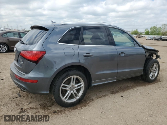 2015 Audi Q5 Premium Plus with VIN WA1DGAFP6FA090582, listed as a Copart auction lot 56689595 with 122,907 mi miles and Salvage title. Bid and sale history available at DreamBid. Image 3.