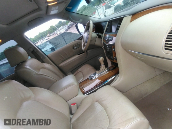 2012 Infiniti QX56 7-passenger with VIN JN8AZ2NF3C9516960, listed as a IAAI auction lot 42386448 with 200,785 mi miles and . Bid and sale history available at DreamBid. Image 5.