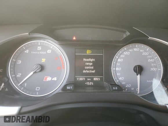 2012 Audi S4 Progressiv plus with VIN WAUDGCFL0CA025329, listed as a Copart auction lot 79630104 with 113,071 mi miles and Salvage Title. Bid and sale history available at carsss.com. Image 9.