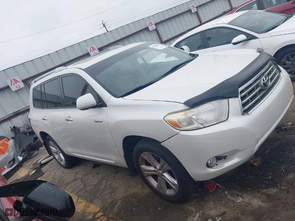 2008 Toyota Highlander Limited with VIN JTEES42A182073533, listed as a IAAI auction lot 41900282 with 222,084 mi miles. Bid and sale history available at carsss.com. Image 13.
