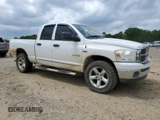 2008 Dodge 1500 SLT with VIN 1D7HU18258S592181, listed as a Copart auction lot 52978915 with 123,303 mi miles and Salvage Title. Bid and sale history available at DreamBid. Image 4.