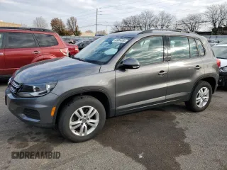 2017 Volkswagen Tiguan S z VIN WVGAV7AX7HK035768, wystawiony jako Copart lot #83084894 z przebiegiem 57 481 mil mil oraz Szkody całkowita. Historia ofert i sprzedaży dostępna na DreamBid. Obrazek 1.